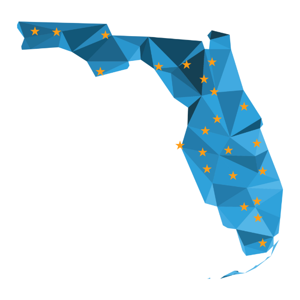 Florida state map graphic